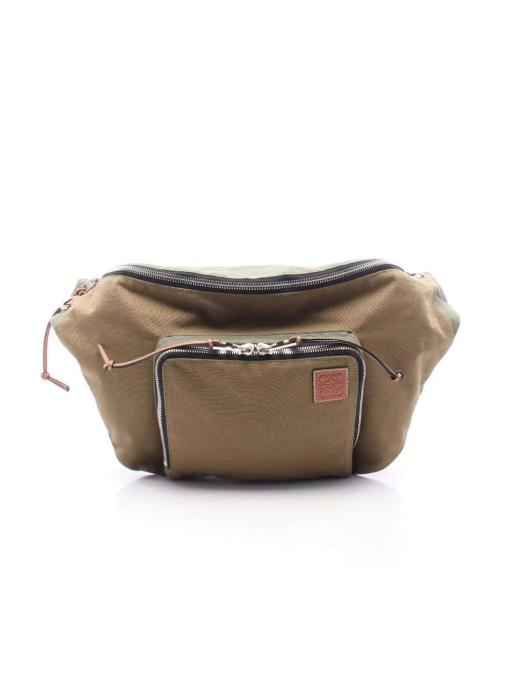 Loewe Backpack Anagram Bum Bag XL Khaki Canvas Leather